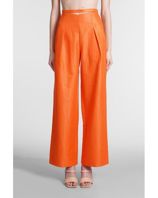 Cult Gaia Tasha Pants In Orange Cotton | Lyst