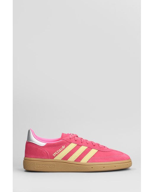 Sneakers Handball Spezial in Camoscio Rosa di Adidas in Pink