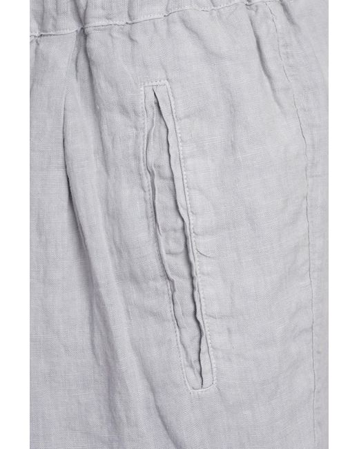 Pantalone Keywest in lino Grigio di Massimo Alba in Gray da Uomo