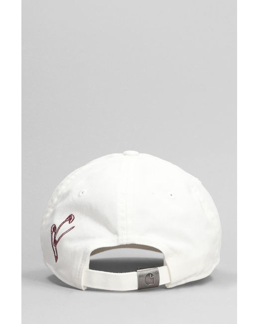 Carhartt Hats In White Cotton for men
