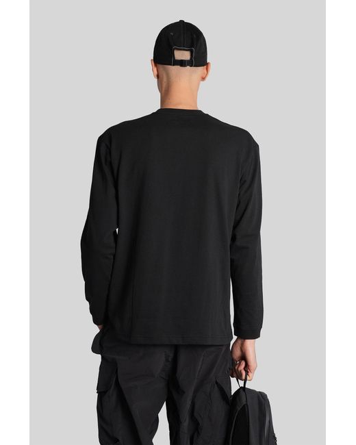 T-Shirt in Cotone Nero di And Wander in Black da Uomo