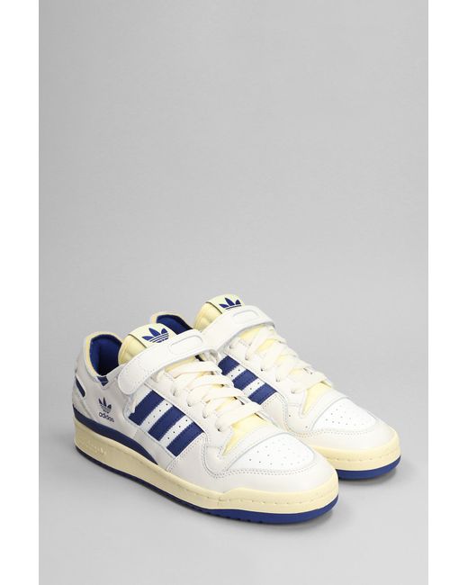 Adidas Forum 84 Low Sneakers In White Leather for men