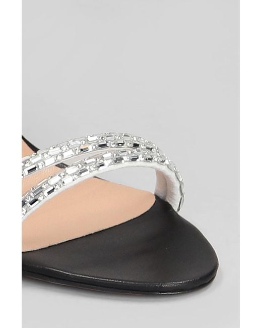 Marc Ellis Azha Sandals In Black Leather