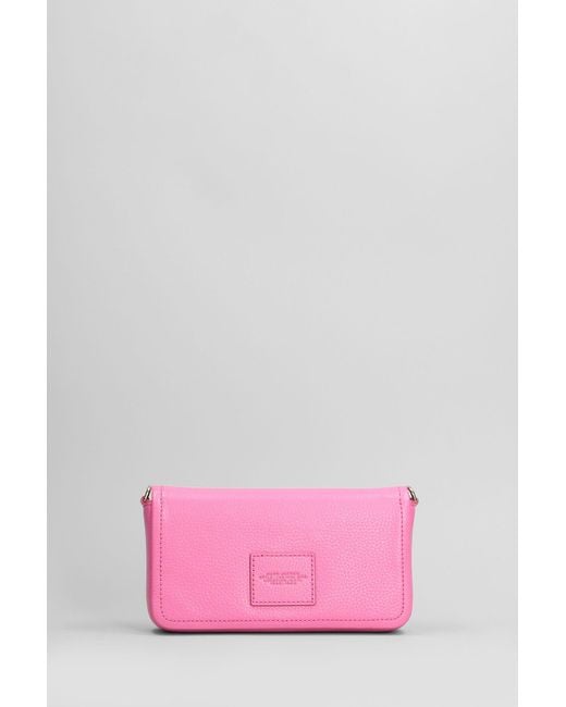 Marc Jacobs The Mini Bag Shoulder Bag In Rose-pink Leather