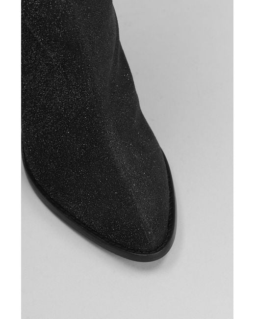 Isabel Marant Black Rouxa High Heels Ankle Boots