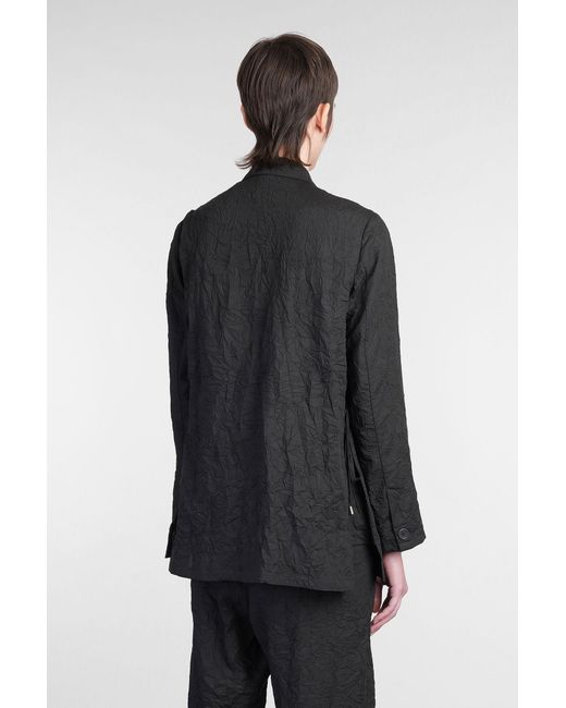 Blazer Jam in Cotone Nero di Holy Caftan in Gray