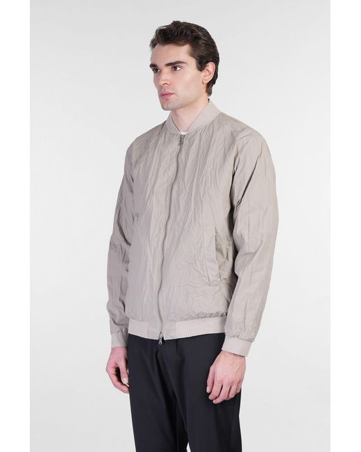 Giacca Bomber Blus in Cotone Beige di Barena in Gray da Uomo