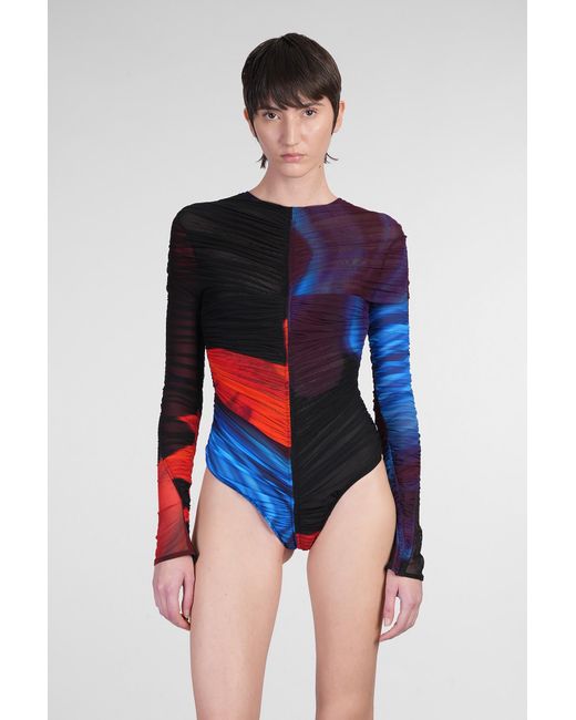 Body in Poliammide Multicolor di Mugler in Blue