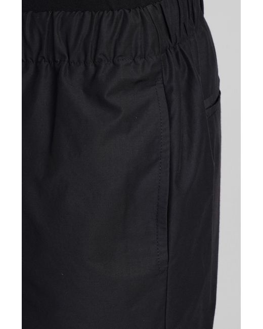 Shorts in Cotone Nero di Grifoni in Black da Uomo