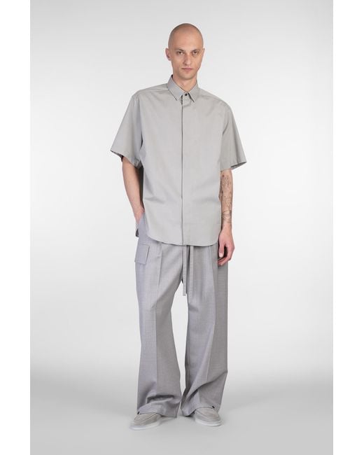 Camicia in Cotone Grigio di Fear Of God in Gray da Uomo