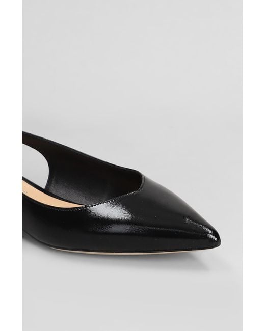 Ballerine in Pelle Nera di Julie Dee in White