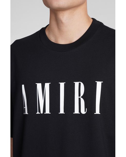 T-Shirt in Cotone Nero di Amiri in Black da Uomo