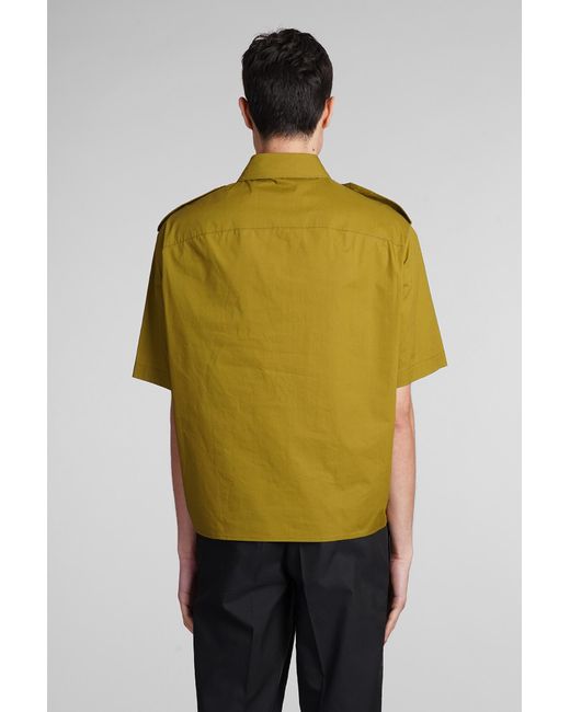 Camicia in Cotone Verde di Neil Barrett in Green da Uomo