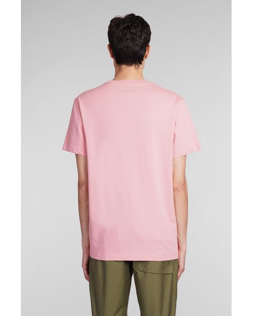 T-Shirt in Cotone Rosa di Maharishi in Pink da Uomo