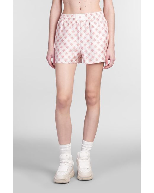 Shorts in Seta Rosa di Amiri in Pink