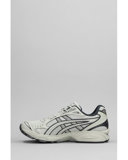 Asics White Gel-kayano 14 Sneakers In Grey Leather And Fabric for men