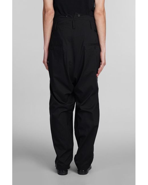 Y's Yohji Yamamoto Pants In Black Cotton for men