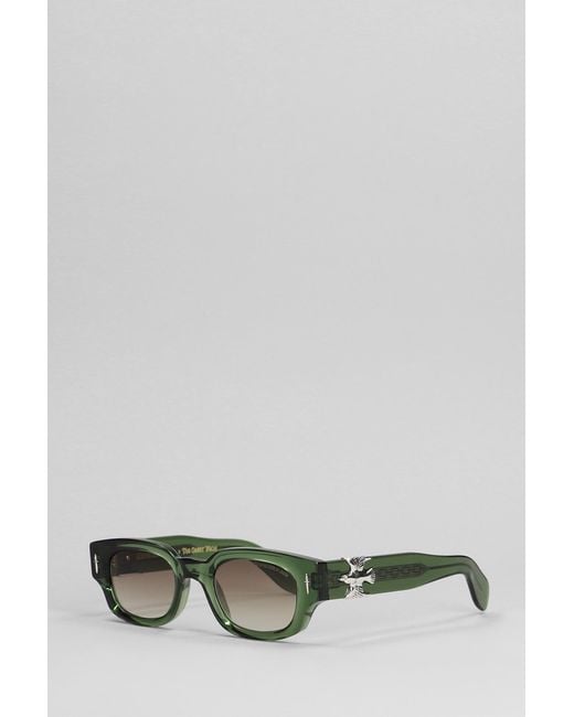 Cutler & Gross Gray The Great Frog Sunglasses In Green Acetate