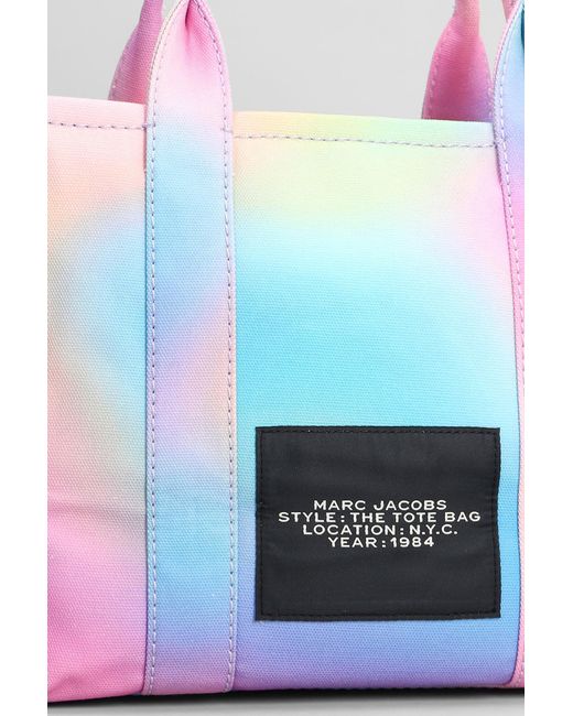 Marc Jacobs Pink The Medium Tote Tote In Multicolor Cotton