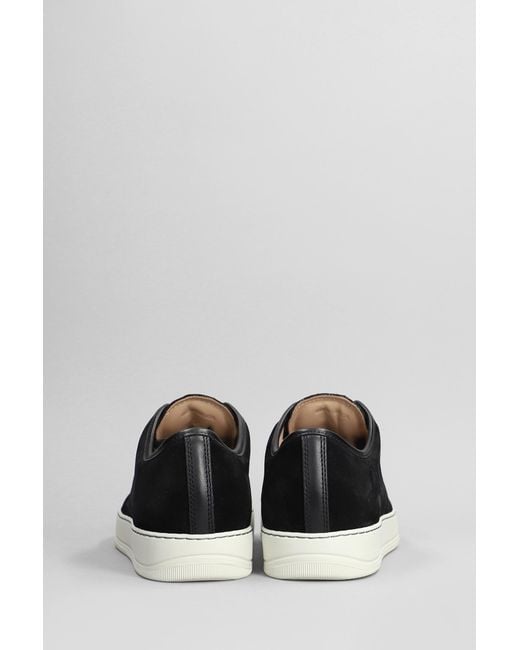 Lanvin Dbb1 Sneakers In Black Suede And Leather for men