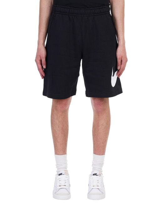 mens black nike cotton shorts