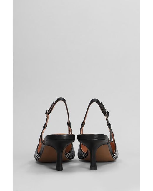 Decollete Farah 85 in Pelle Nera di Bibi Lou in Black