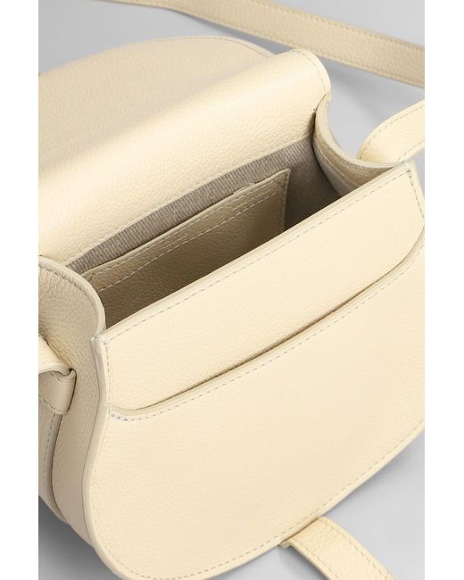 Borsa a spalla Marcie small in Pelle Beige di Chloé in Natural