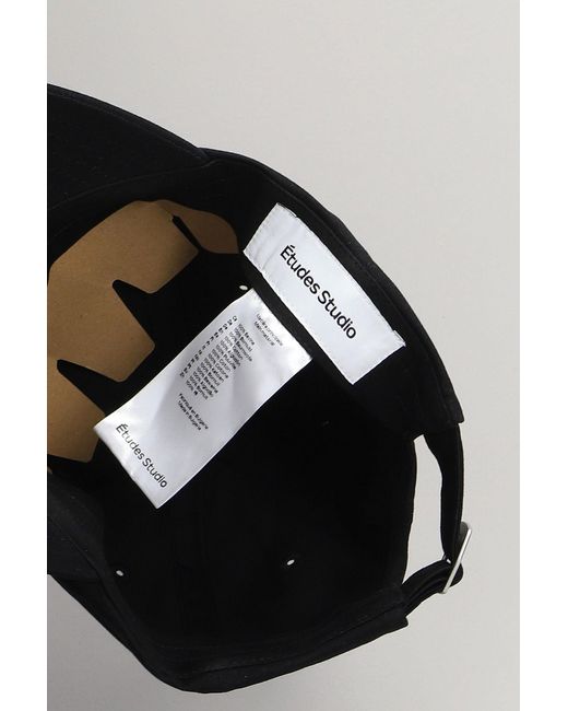 Cappello in Cotone Nero di Etudes Studio in Black da Uomo