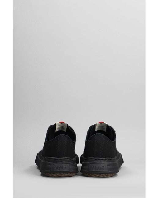 Maison Mihara Yasuhiro Peterson Low Sneakers In Black Cotton for men