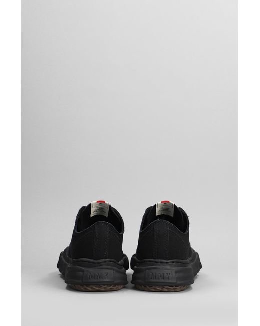 Sneakers Peterson low in Cotone Nero di Maison Mihara Yasuhiro in Black da Uomo