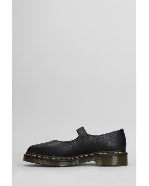 Mocassini Elphie Mj in Pelle Nera di Dr. Martens in Gray