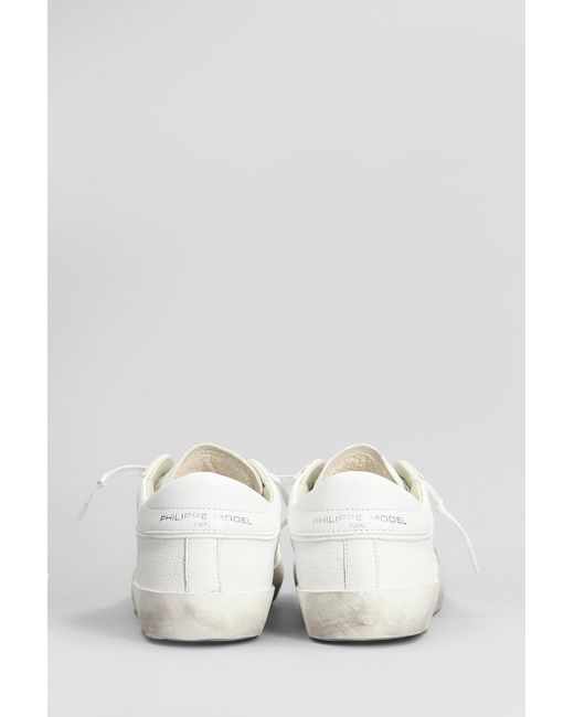 Philippe Model White Prsx Low Sneakers