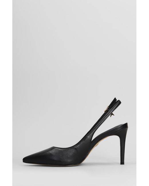 Decollete in Pelle Nera di Carrano in Black