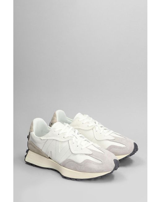 New Balance 327 Sneakers In White Suede And Leather for men