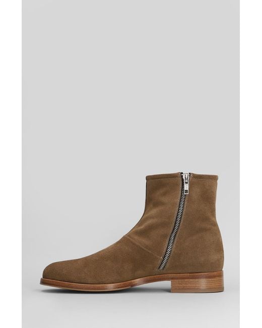 Common Projects Brown Zipped Boot Ankle Boots for men