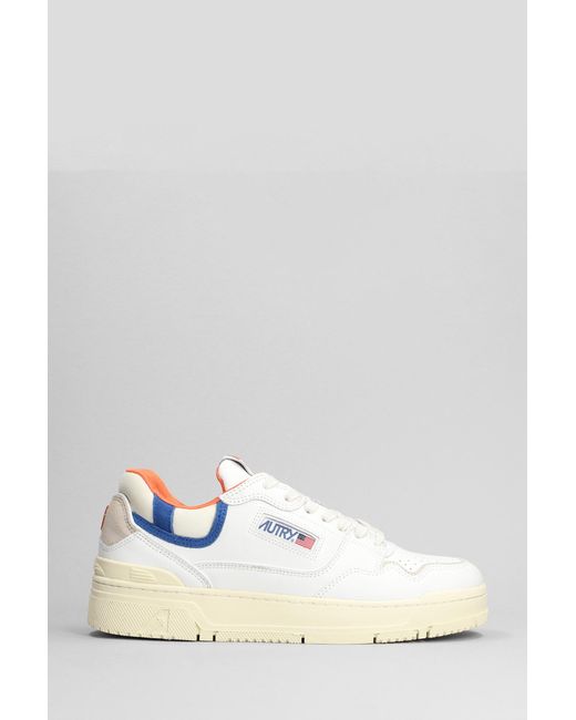 Autry Clc Low Sneakers In White Leather for men