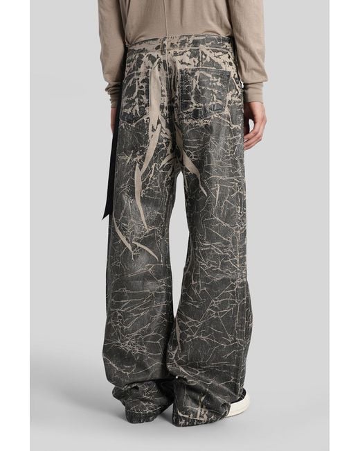 Rick Owens Geth Jeans Jeans In Black Cotton for men