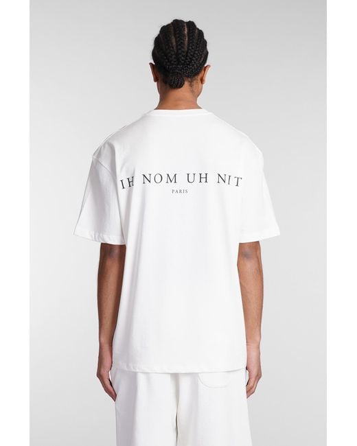 Ih Nom Uh Nit Blue T-shirt In White Cotton for men