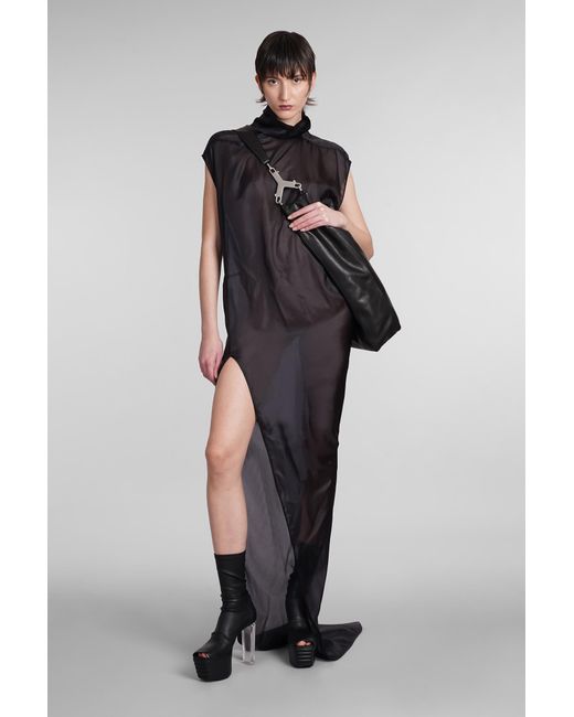 Rick Owens Edfu T Dress Dress In Black Silk