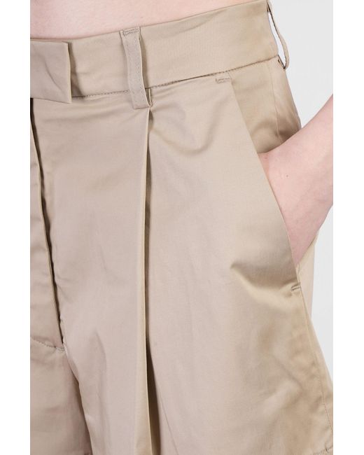 THE LATEST Natural Bea 31b5 Shorts In Beige Cotton