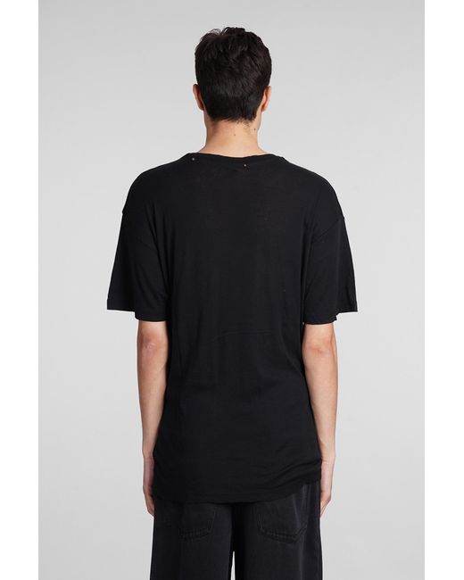 ERL Red T-shirt In Black Cotton for men
