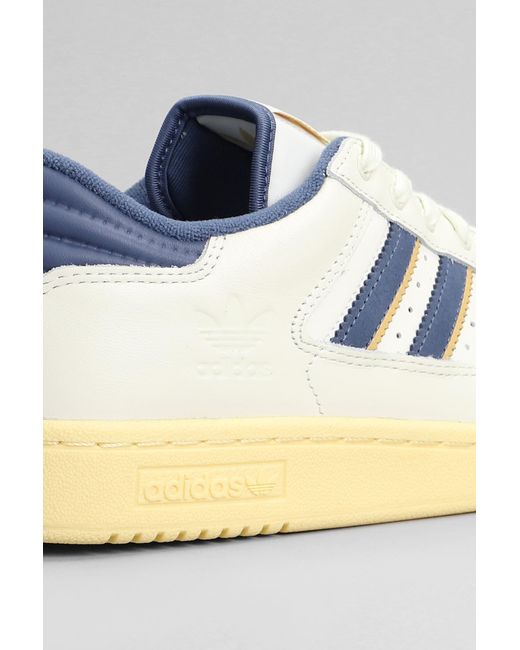 Adidas Metallic Centennial 85 Lo Sneakers In White Leather for men
