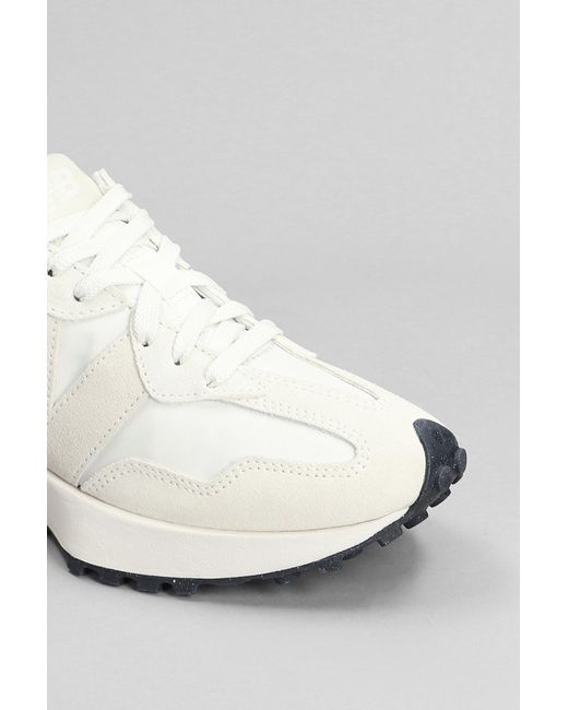 New Balance White 327 Sneakers