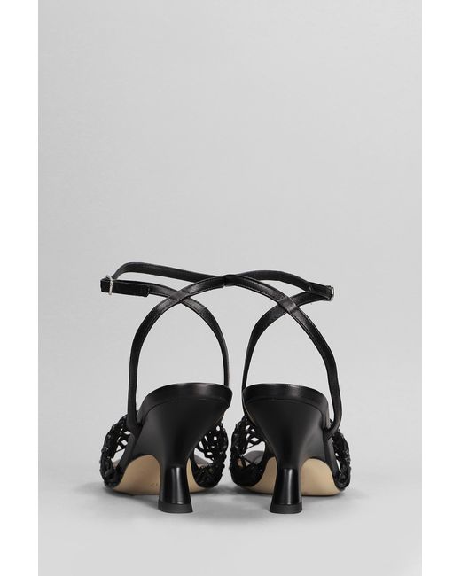 Chantal Sandals In Black Leather
