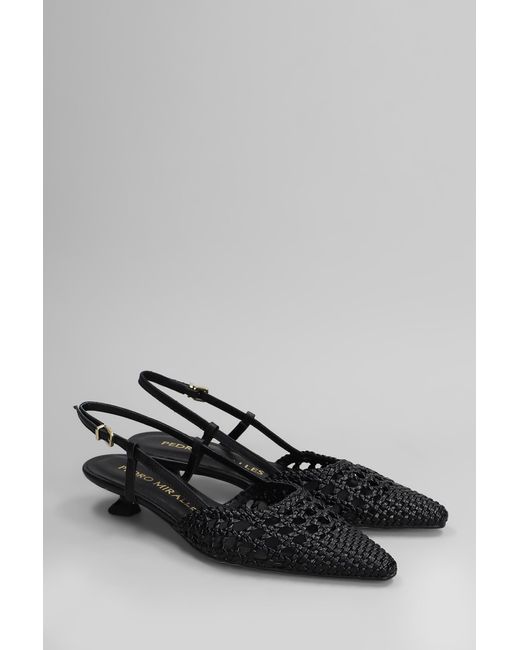 Decollete in Pelle Nera di Pedro Miralles in Gray