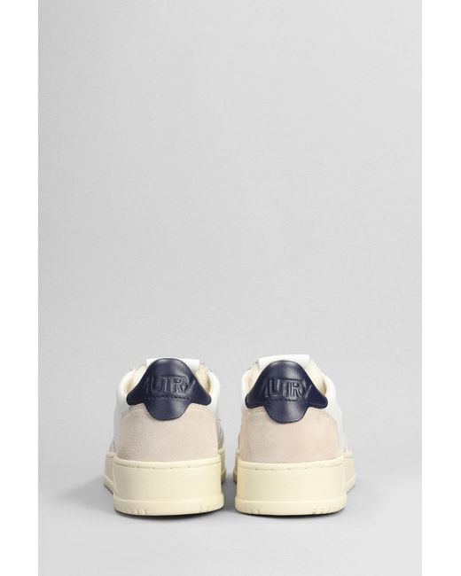 Autry White Medalist Low Sneakers for men