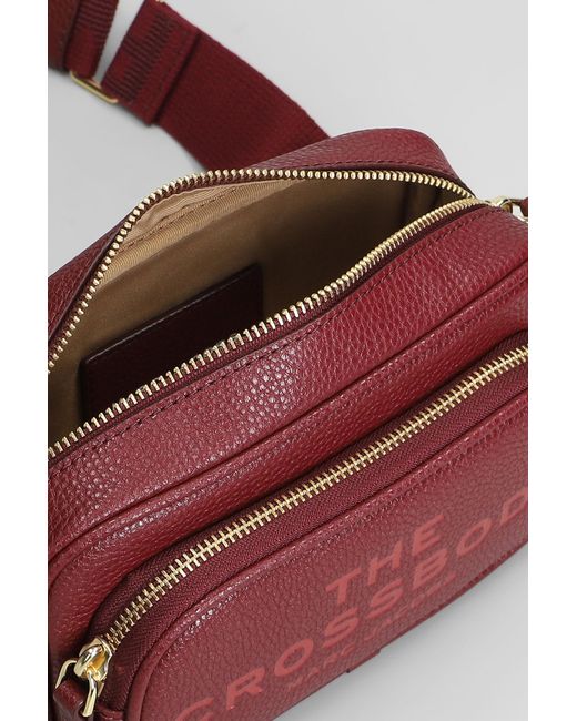 Marc Jacobs Red The Crossbody Shoulder Bag In Bordeaux Leather