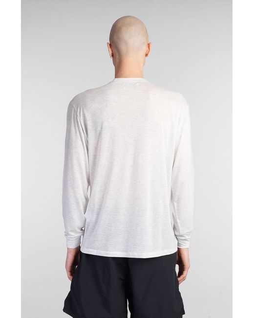 T-Shirt Obi in Cotone Grigio di DANILO PAURA in White da Uomo