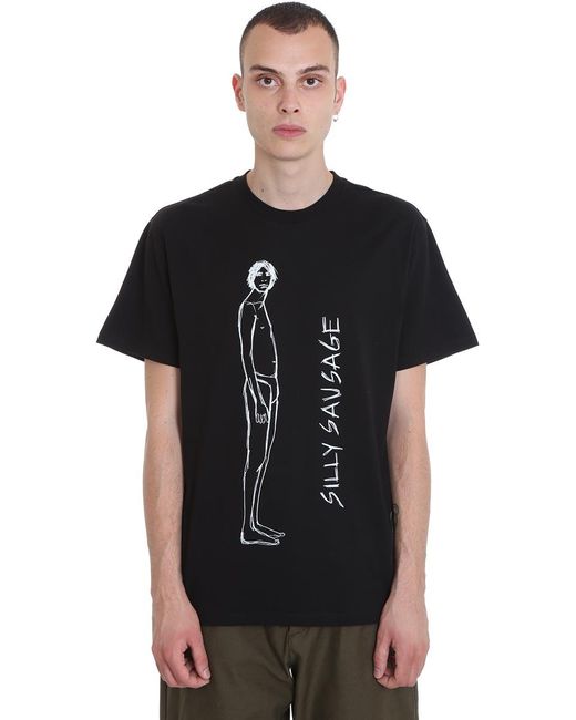 Loewe Black Graphic Print T-shirt for men