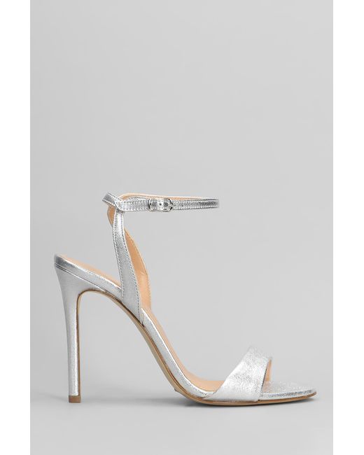 Sandali in Pelle Argento di The Seller in White